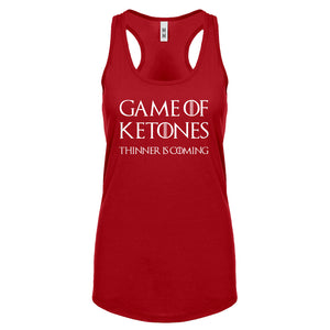 Racerback Game of Ketones Womens Tank Top