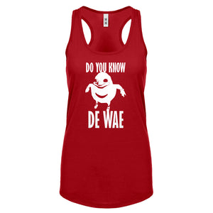 Racerback Do You Know De Wae Womens Tank Top
