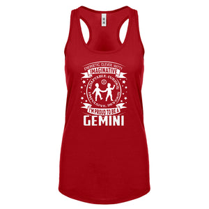 Racerback Gemini Astrology Zodiac Sign Womens Tank Top
