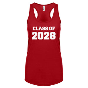 Class of 2028 Womens Racerback Tank Top