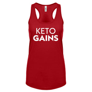 Racerback Keto Gains Womens Tank Top