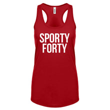 Racerback Sporty Forty Womens Tank Top