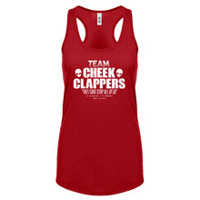 TEAM CHEEK CLAPPERS Womens Racerback Tank Top