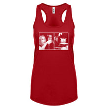 Woman Yelling at Cat Meme Womens Racerback Tank Top