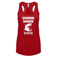 Cousin Shark Womens Racerback Tank Top