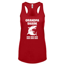 Grandpa Shark Womens Racerback Tank Top