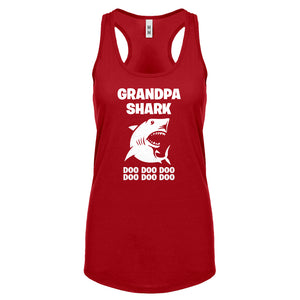 Grandpa Shark Womens Racerback Tank Top