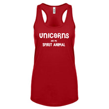Unicorns are my Spirit Animal Womens Racerback Tank Top