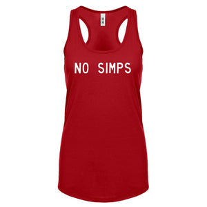 No Simps Womens Racerback Tank Top