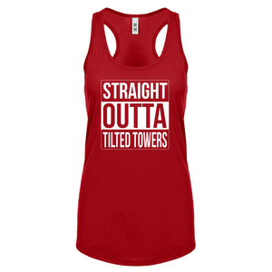 Racerback Straight Outta Tilted Towers Womens Tank Top