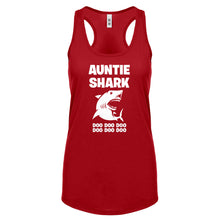 Auntie Shark Womens Racerback Tank Top