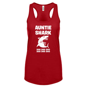 Auntie Shark Womens Racerback Tank Top