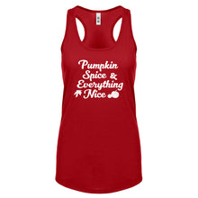 Pumpkin Spice and Everything Nice Womens Racerback Tank Top