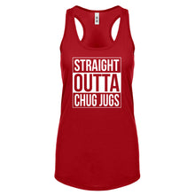 Straight Outta Chug Jugs Womens Racerback Tank Top