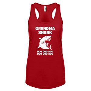 Grandma Shark Womens Racerback Tank Top