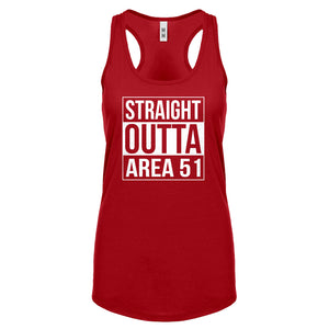 Straight Outta Area 51 Womens Racerback Tank Top