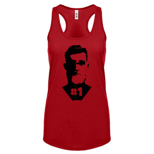 Number One Womens Racerback Tank Top