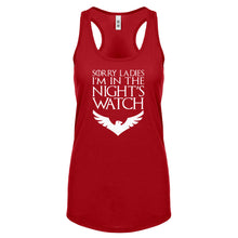 Racerback Sorry Ladies Nights Watch Womens Tank Top