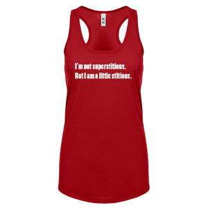 I'm not superstitious Womens Racerback Tank Top