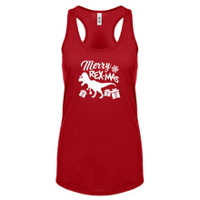 Merry Rex-Mas Womens Racerback Tank Top