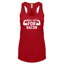 Racerback Will Lift for Bacon Womens Tank Top