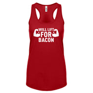 Racerback Will Lift for Bacon Womens Tank Top
