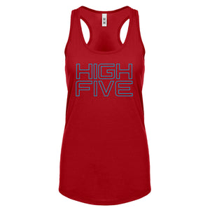Racerback High Five Womens Tank Top