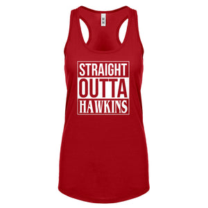 Straight Outta Hawkins Womens Racerback Tank Top