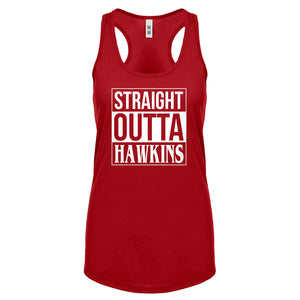 Straight Outta Hawkins Womens Racerback Tank Top