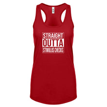 Straight Outta Stimulus Checks Womens Racerback Tank Top