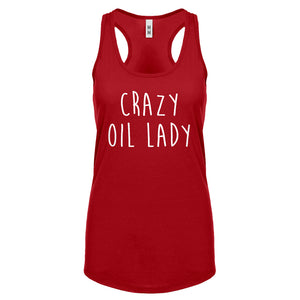 Racerback Crazy Oil Lady Womens Tank Top