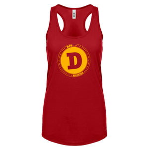 DOGECOIN Womens Racerback Tank Top