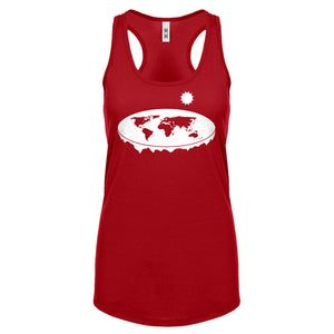 Racerback Flat Earth Womens Tank Top