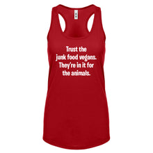 Junk Food Vegans Womens Racerback Tank Top