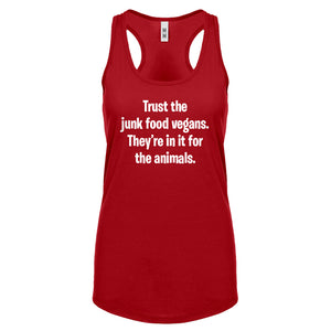 Junk Food Vegans Womens Racerback Tank Top