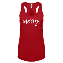 Merry. Womens Racerback Tank Top