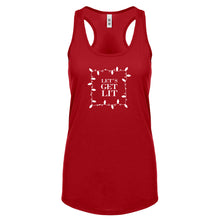 Lets Get Lit Womens Racerback Tank Top