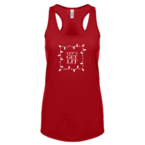 Lets Get Lit Womens Racerback Tank Top