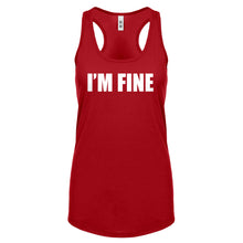I'm Fine Womens Racerback Tank Top