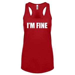 I'm Fine Womens Racerback Tank Top