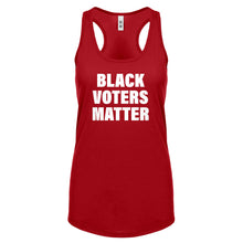 BLACK VOTERS MATTER Womens Racerback Tank Top
