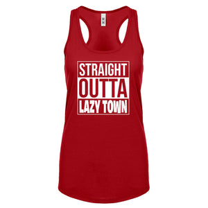 Straight Outta Lazy Town Womens Racerback Tank Top