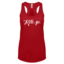 Racerback Keto, Yo Womens Tank Top