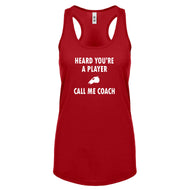Racerback Call me Coach Womens Tank Top