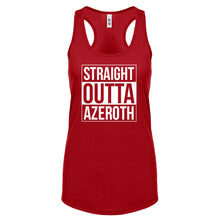 Straight Outta Azeroth Womens Racerback Tank Top
