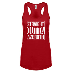 Straight Outta Azeroth Womens Racerback Tank Top
