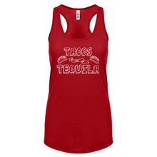 Racerback Tacos and Tequila Womens Tank Top
