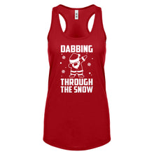 Dabbing through the Snow Womens Racerback Tank Top
