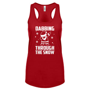 Dabbing through the Snow Womens Racerback Tank Top