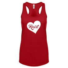 Racerback Resist Heart Womens Tank Top